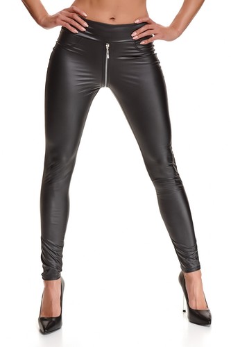 Wetlook leggings mit - wetlook-leggings,