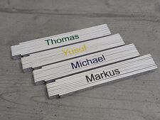 Zollstock mit Gravur 2m weiß