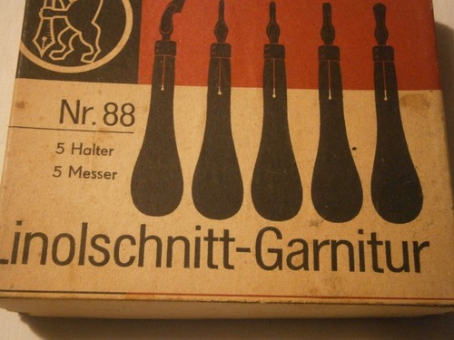Linolschnitt garnitur 5 - garnitur,