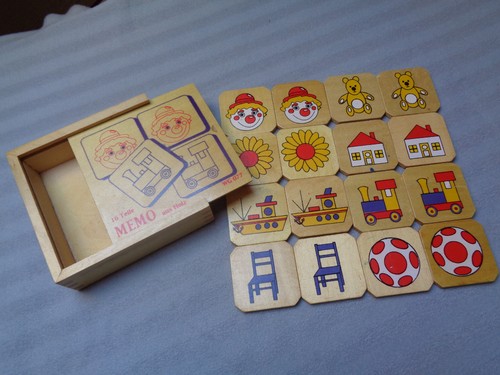 Kleines memory aus holz - memory,