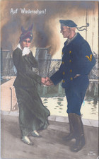 Künstler AK / Postkarte Auf Wiedersehen Matrose kaiserliche Kriegsmarine