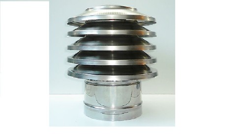 Lamellenhaube kaminaufsatz - lamellenhaube,