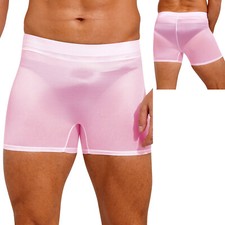 DE Herren Durchsichtige Boxershorts Sexy Unterwäsche Trunk Erotische Höschen