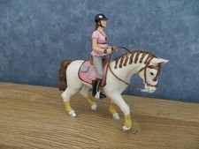 Papo Pferd 51525 und Reiterin 52006 Reiten Pferde Bauernhof wie Schleich