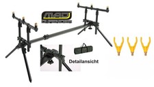DAM MAD® D-FENDER ROD POD ** Für 3 Ruten*NEU*inkl. Tragetasche + 3 Rutenauflagen