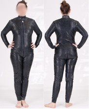 cl SCHWARZE MAMBA LATEX CATSUIT RUBBER GUMMI GANZANZUG 40 42 M
