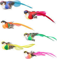 6 Stück Vogeldekorationen