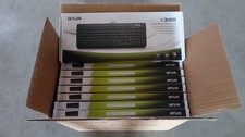 Restposten 100 Stück! Delux K3100 Multimedia Tastatur USB Deutsch schwarz