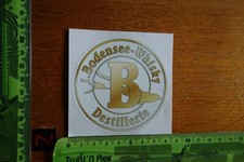 Alter Aufkleber Korn Schnaps Brennerei BODENSEE-WHISKY DESTILLERIE
