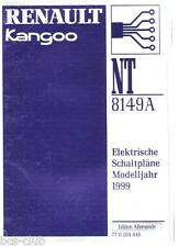 RENAULT KANGOO MJ 1999 ELEKTRISCHE SCHALTPLÄNE WERKSTATT HANDBUCH Elektrik