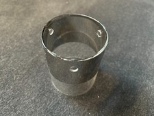 Lampenschirm Zylinder chrom klar Pendelleuchte Glasschirm H 8 cm 3 Löcher D6 cm