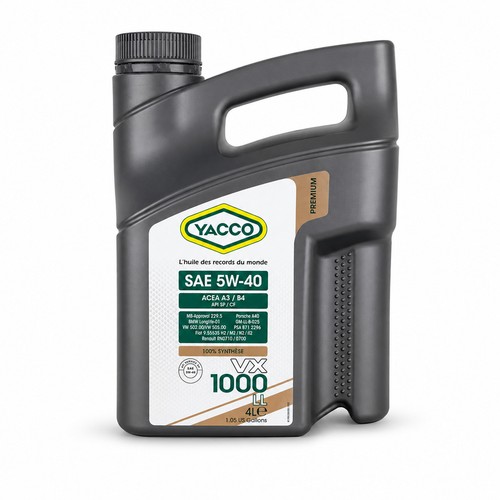 Yacco 1000 5w40 motoröl - yacco,