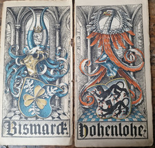 antik Münchener Kalender viele Wappen Plakate 16x32 Fugger Bismarck Hohenlohe ua