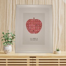Gemälde mit Druck "DER APFEL"