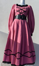 UNIKAT hochwertiges Leinenkleid in rose