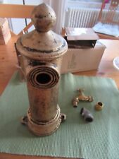 Wasserhahn Standbrunnen Garten Gusseisen klein Gold Messing-Hahn 29 cm Shabby