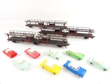 Fleischmann Autotransportwagen-Set, 3-achsig, (3 Wagen) guter Zustand, ohne Verp