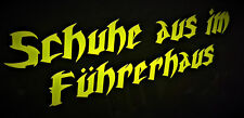 Neon Gelb Schuhe aus im Führerhaus Aufkleber Auto Style Sticker LKW Boot Bagger