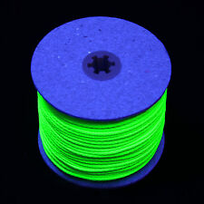 100m UV Leuchtschnur 0,30€/m Band Kordel Faden Deko Schwarzlicht UV-aktiv Neon