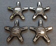 4 Nabenabdeckungen/Radkappen für Alufelgen Seat