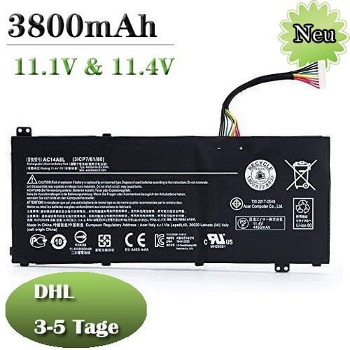 Ac14a8l akku für acer aspire - akku,
