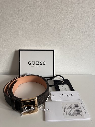 Guess gürtel braun gold - guess,
