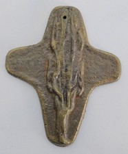 Kleines Bronze Kreuz mit Art