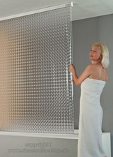 Kassetten Duschrollo deluxe Seitenzug 134 cm --> Kreisel --> ECO-DuR