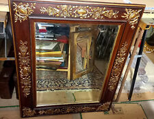 orig. Spiegel Jugendstil  - 90x75 cm Facettschliff Spiegel