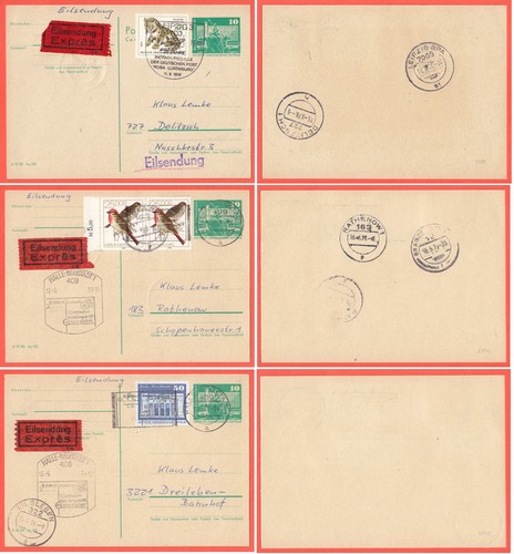 B2823 ganzsachen ddr - -,