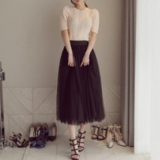 Fraue Maxirock Tutu Tüllrock