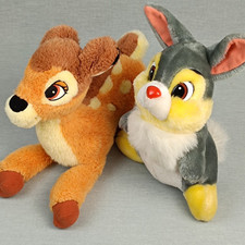 Disney Bambi Reh Kitz Hase Klopfer ❤️ Plüsch Stofftier Kuscheltier SET VINTAGE
