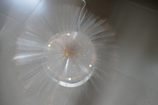 Glasfaser Lampe+ Vintage 1969