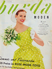 altes Burda Modeheft Nr. 5  / 1959 mit Schnittmuster, Tanzkleider Cocktailkeider