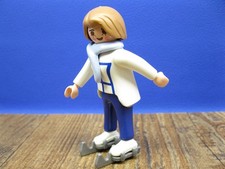 Frau mit Schlittschuhe Freizeit City  Puppenhaus Winter Figur Playmobil PF486