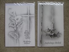 Trauerkarten 2 Stück ovp neu