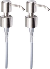 2 Seifenpumpe Edelstahl für 22 mm Gewinde Flasche Seifenspender gebürstet