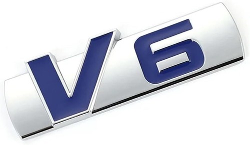 Auto emblem chrom - v6,