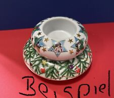 Vintage 1x Arzberg Tischlicht Kerzenhalter Teelicht Weihnachten Für Tannenbaum U
