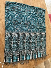 Schal Halstuch Türkis beige