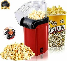 Retro Popcorn Maschine Heißluft Popcorn Maker Pop Corn Popkorn Fettfrei 1200W
