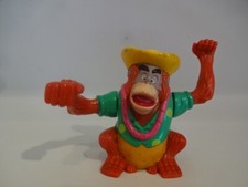 Spielfigur / Affe mit gelben Hut / aufziehbares Spielzeug - 55 mm