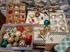 ⭐Lauscha alte Glas Kugeln Christbaumschmuck Weihnachtskugel Konvolut