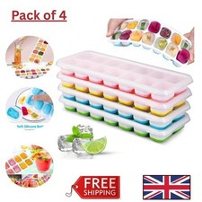 Silikon Eiswürfelschalen 4er