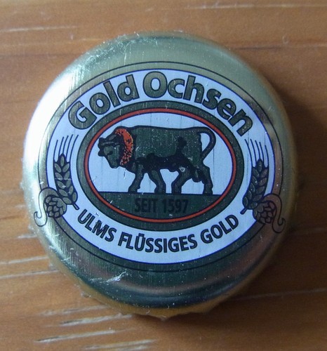 Kronkorken ulmer gold ochsen - kronkorken,