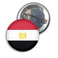 Ägypten Flagge Button Anstecker Pin Anstecker (25, 55 oder 77 mm)