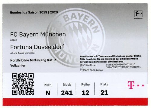 Ticket bayern münchen - bl,