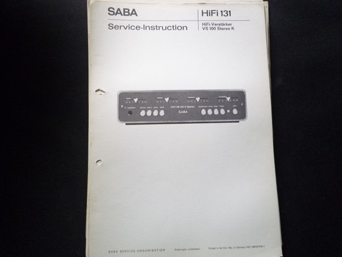 Original service manual - original,