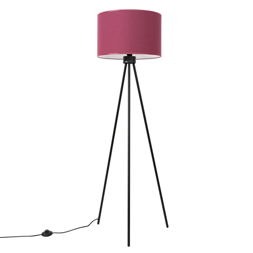 Stehlampe stoff bordeaux rot - stoff,