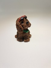 Altbayerische Wachskunst – Handarbeit – kleine Hund – Wachsfigur - Höhe 6 cm